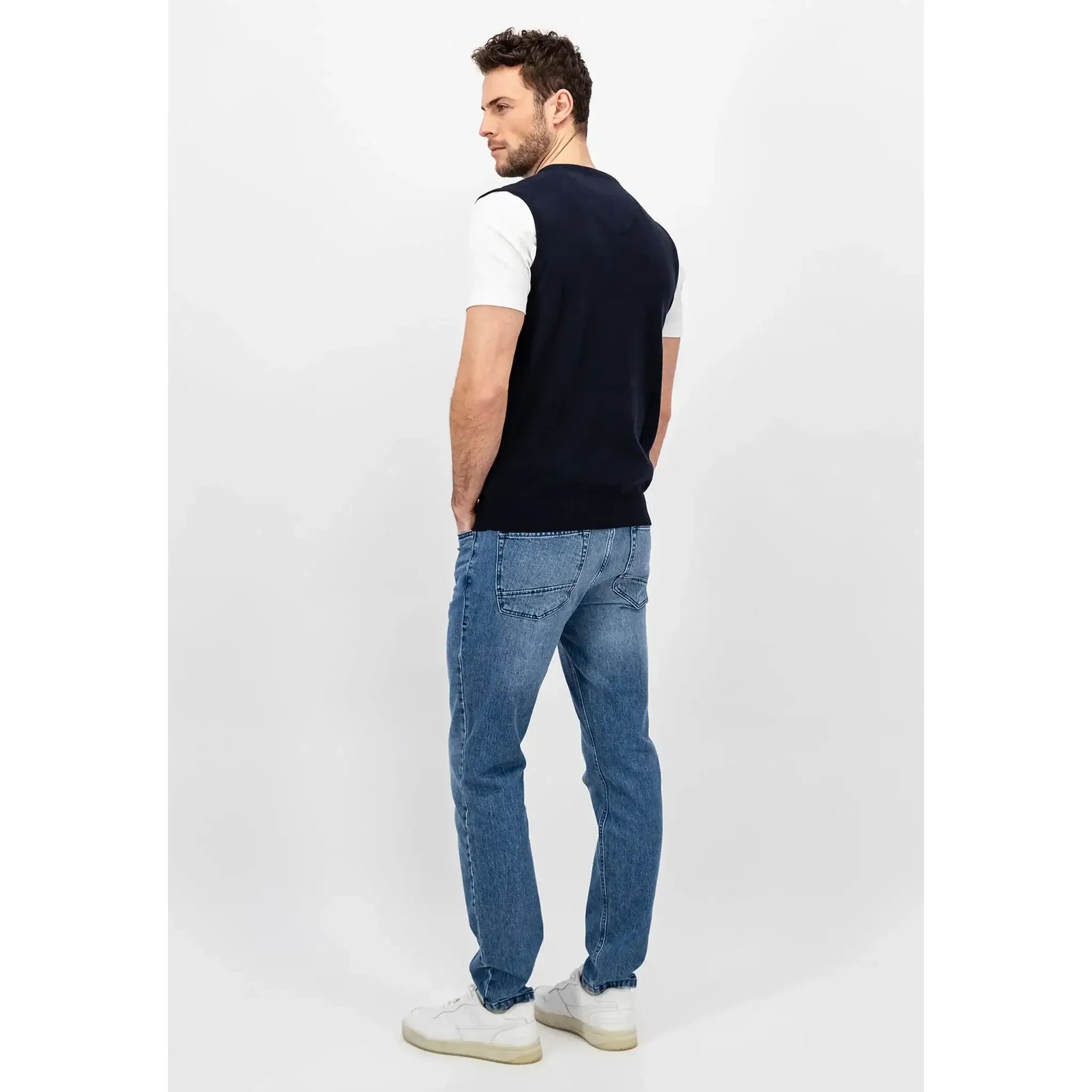 Fynch Hatton V-Neck Pullunder Męski