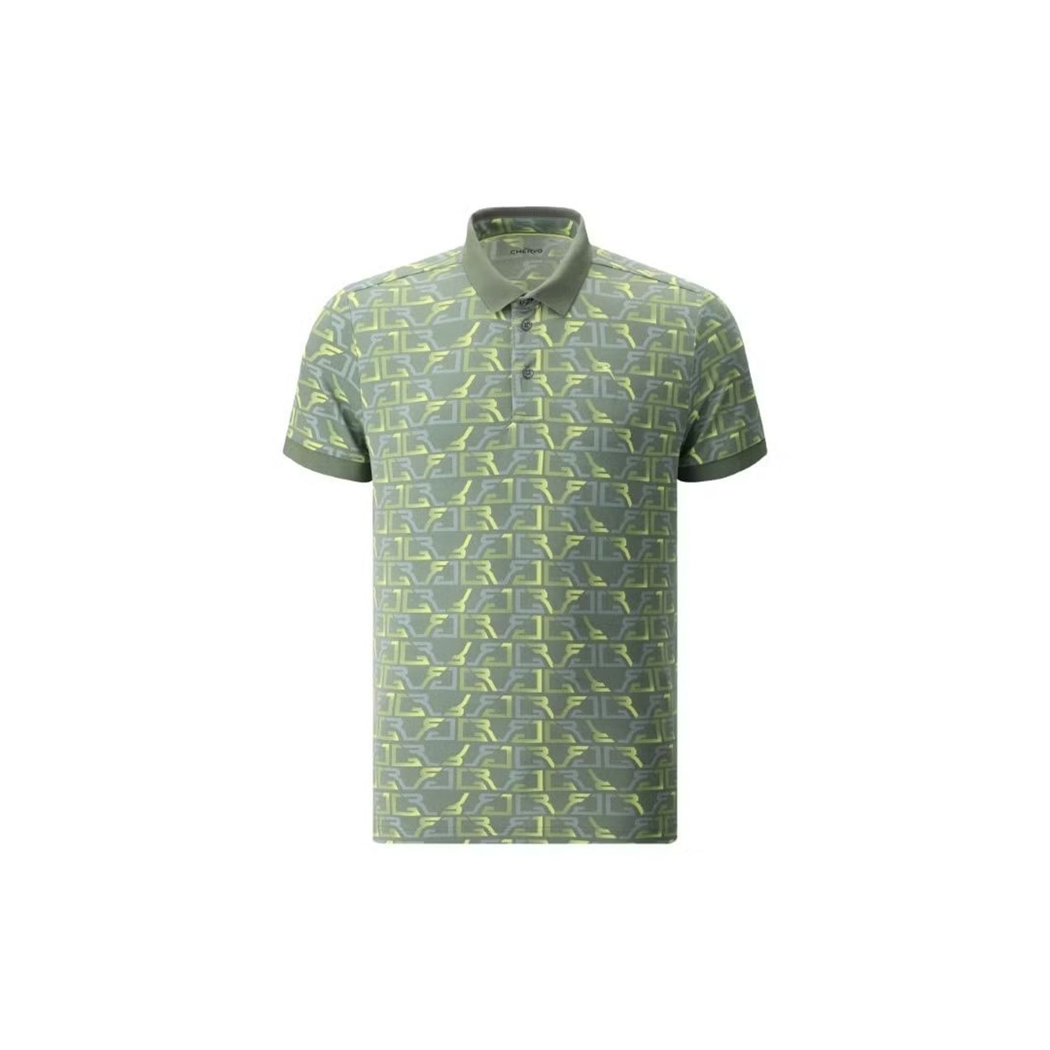 Chervo Arsenal Męskie Polo w Ciemnoniebieskie Wzory 48