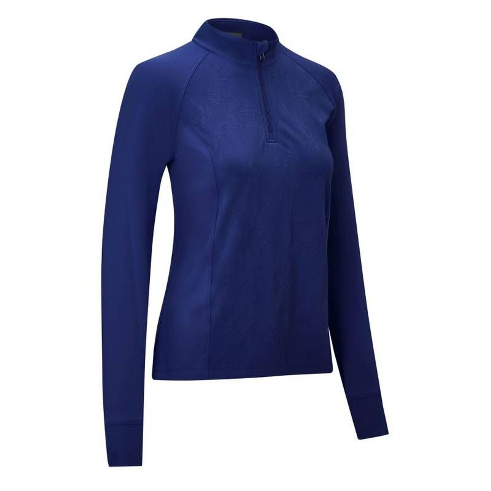Callaway M 1/4 Zip Layer Jacquard Floral Granatowy Damski