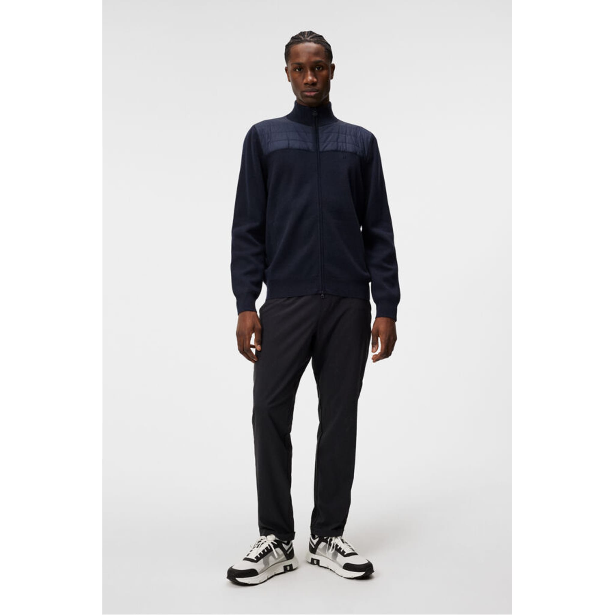 J. Lindeberg Bridge Knitted Hybrid Sweater Herren