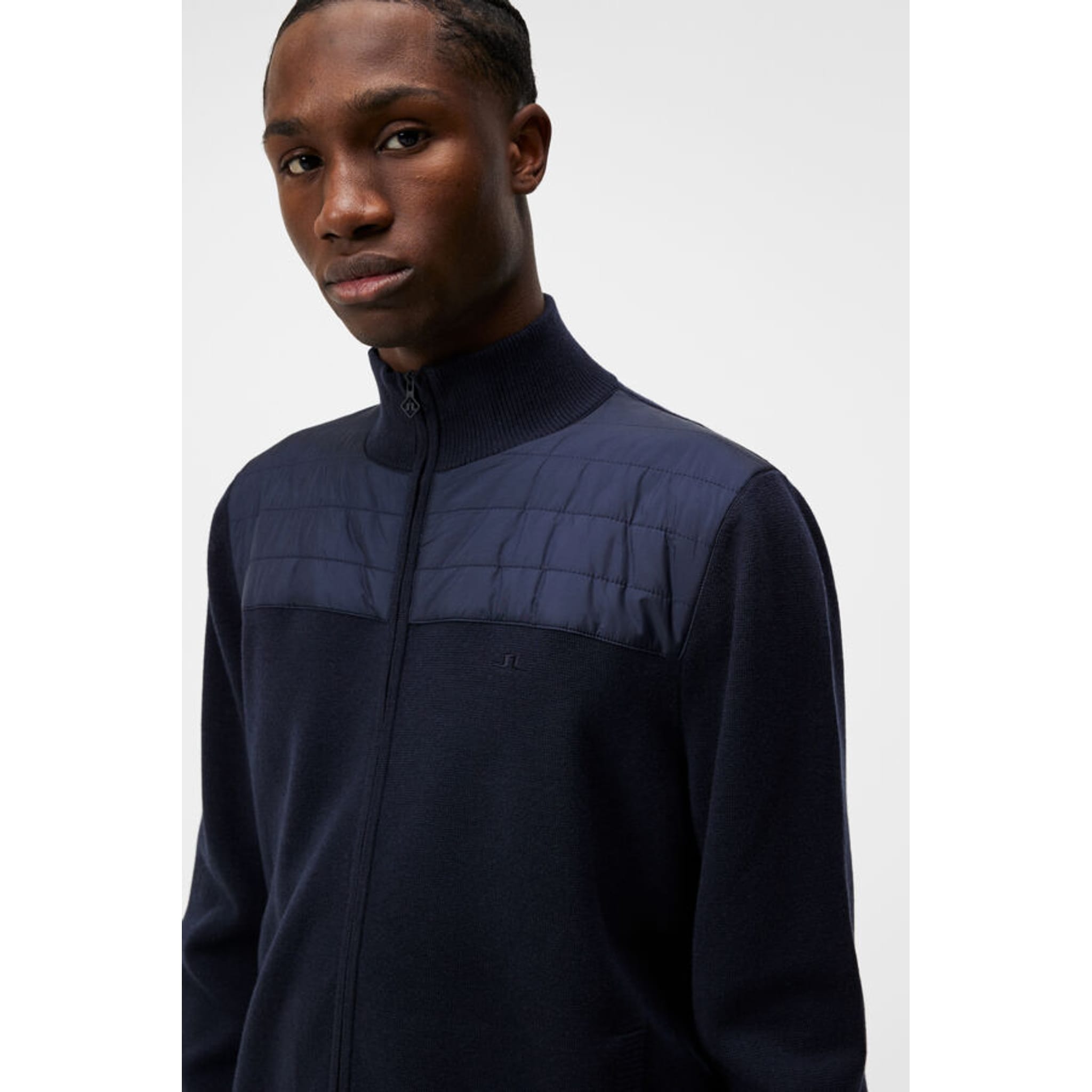 J. Lindeberg Bridge Knitted Hybrid Sweater Herren