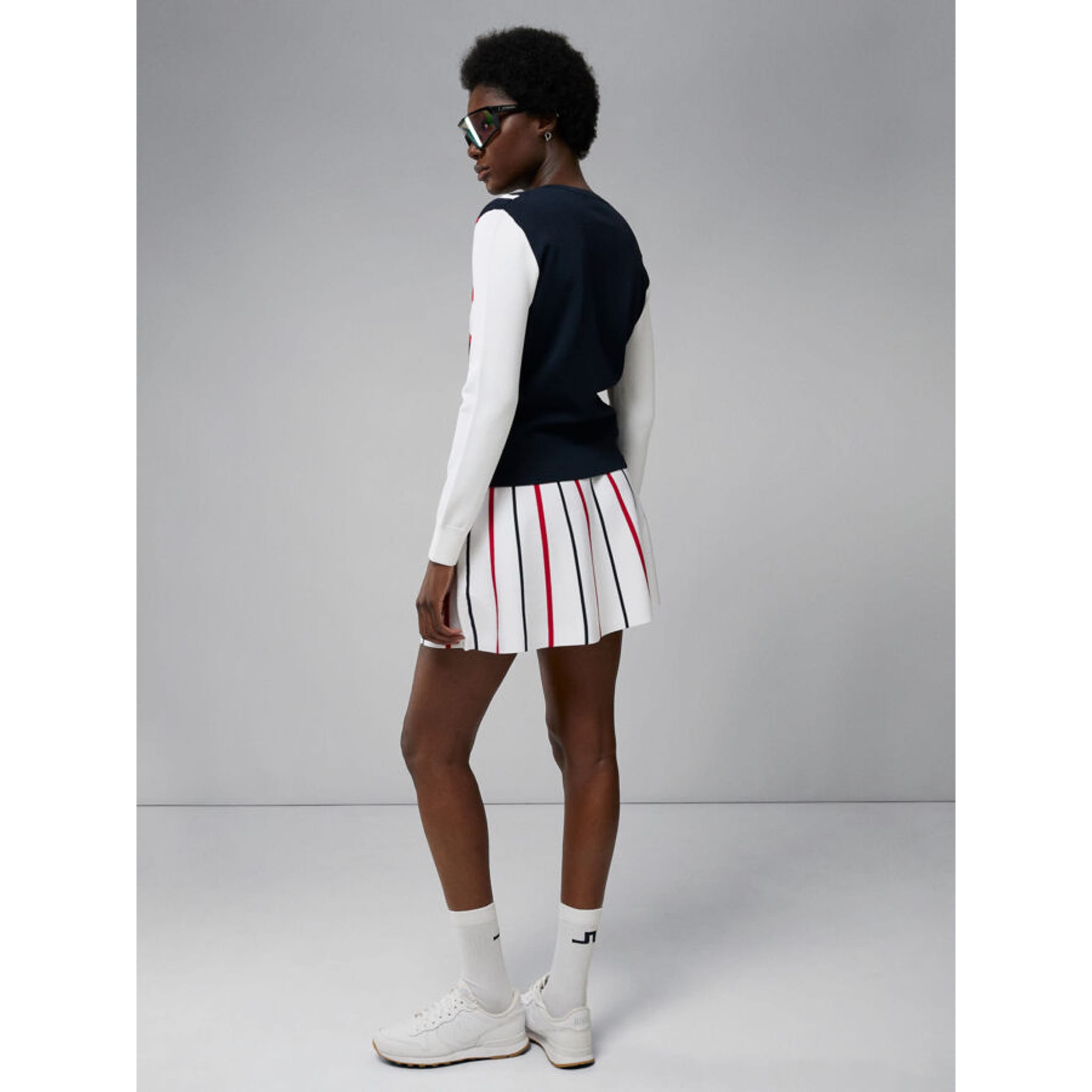 J. Lindeberg Celine Knitted Golf Sweater JL Navy Damen Damen