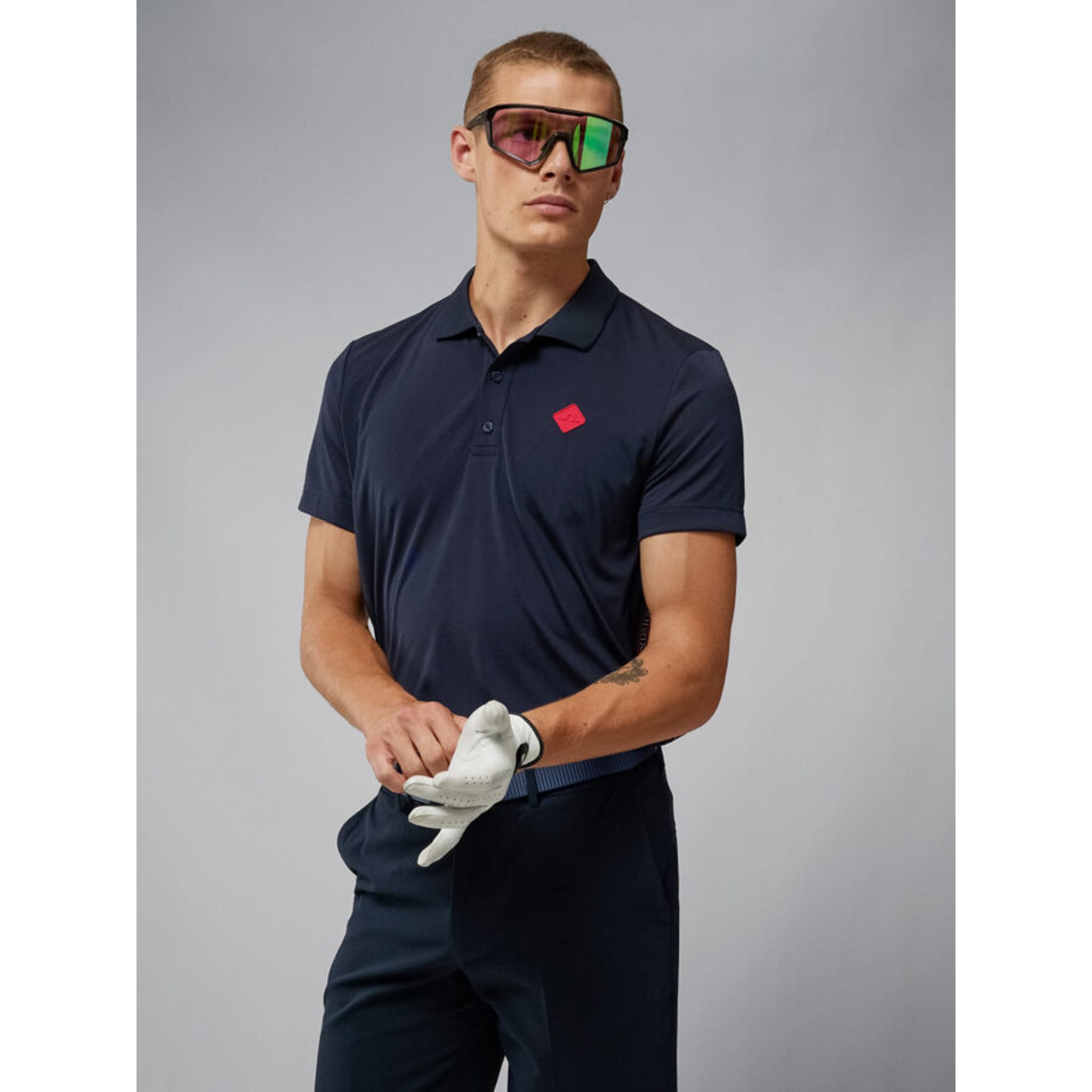 J. Lindeberg Diamond Regular Fit Golf Polo Męskie