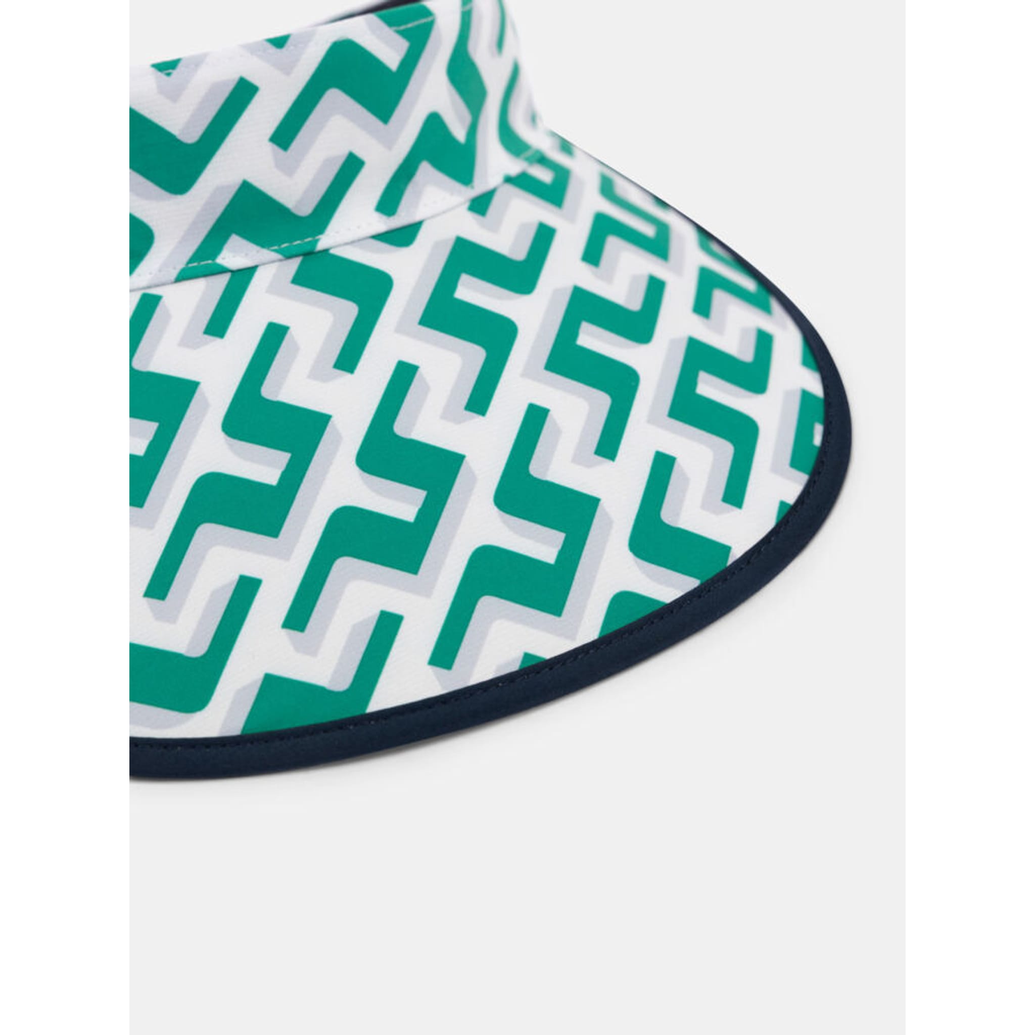 J. Lindeberg W Visor Golf Print Alba Green 3D Bridge Monogram Damen