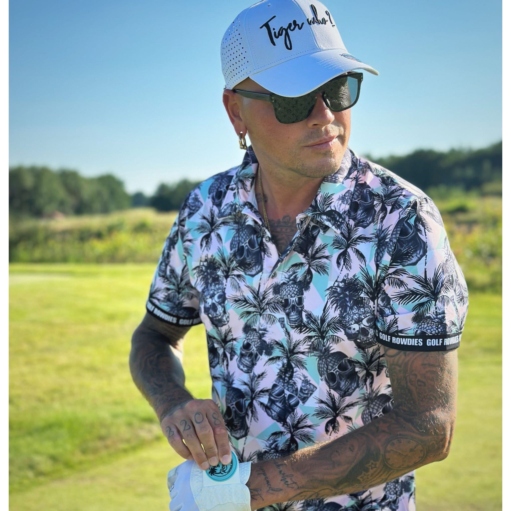 Golf Rowdies Cool Pineapple Polo Herren