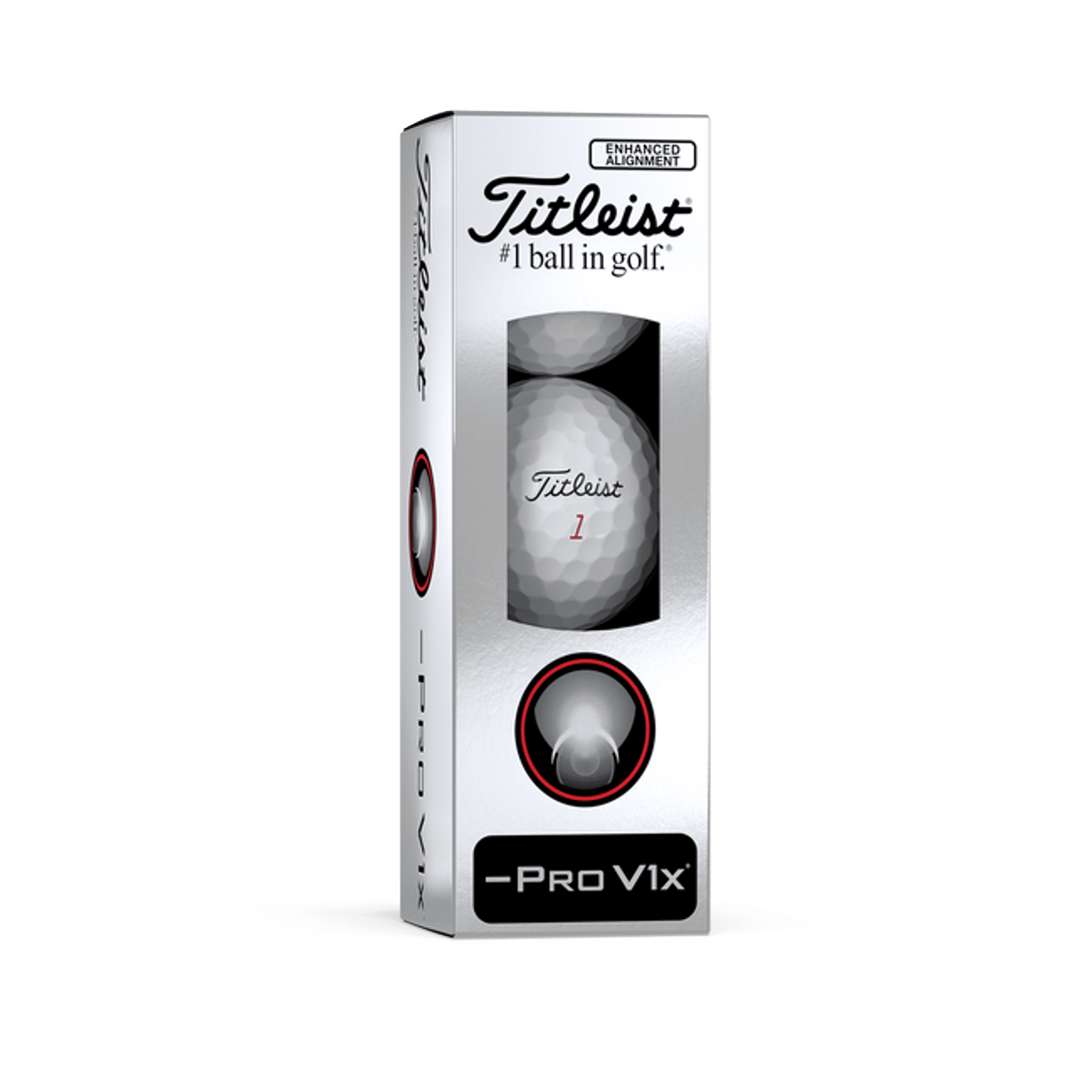 Titleist Pro V1x Left Dash Elogated Alignment Piłki golfowe