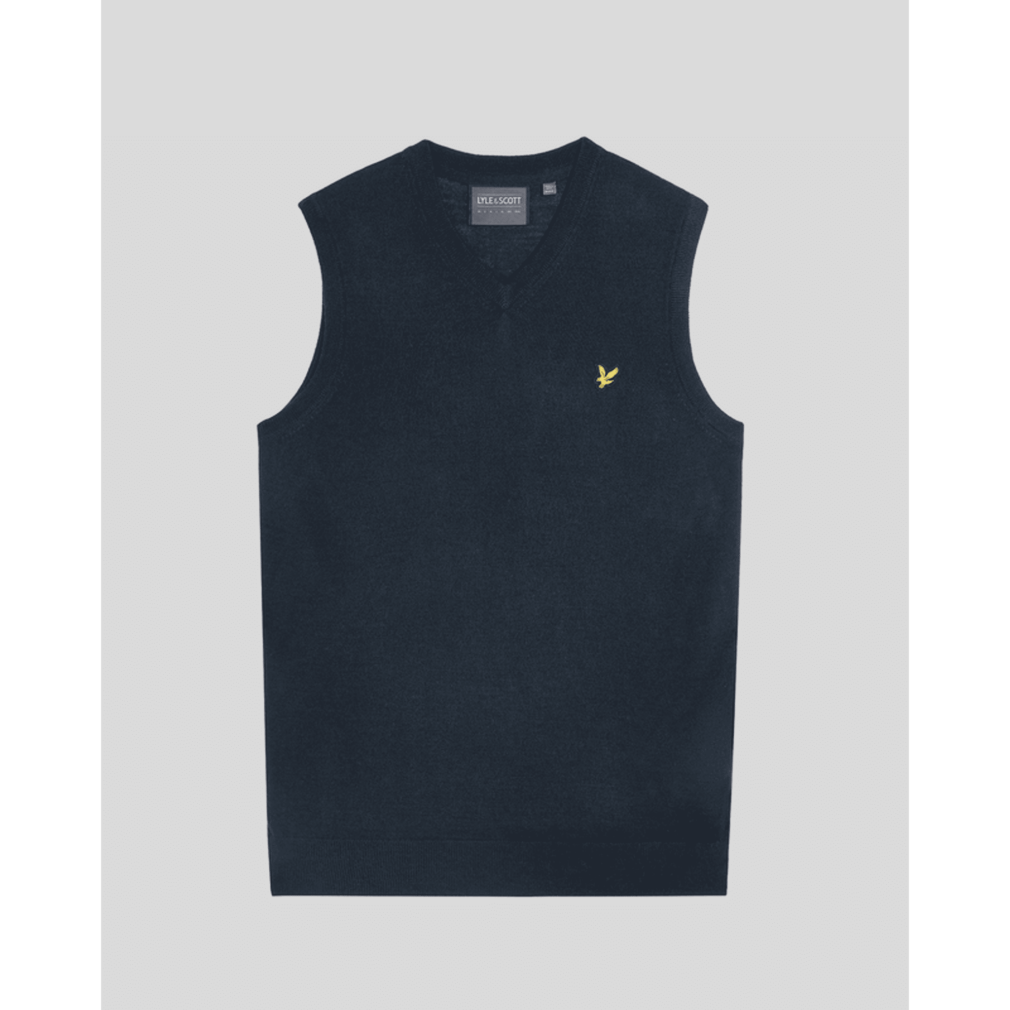 Lyle & Scott Merino Blend Knitted V-Neck Vest Herren
