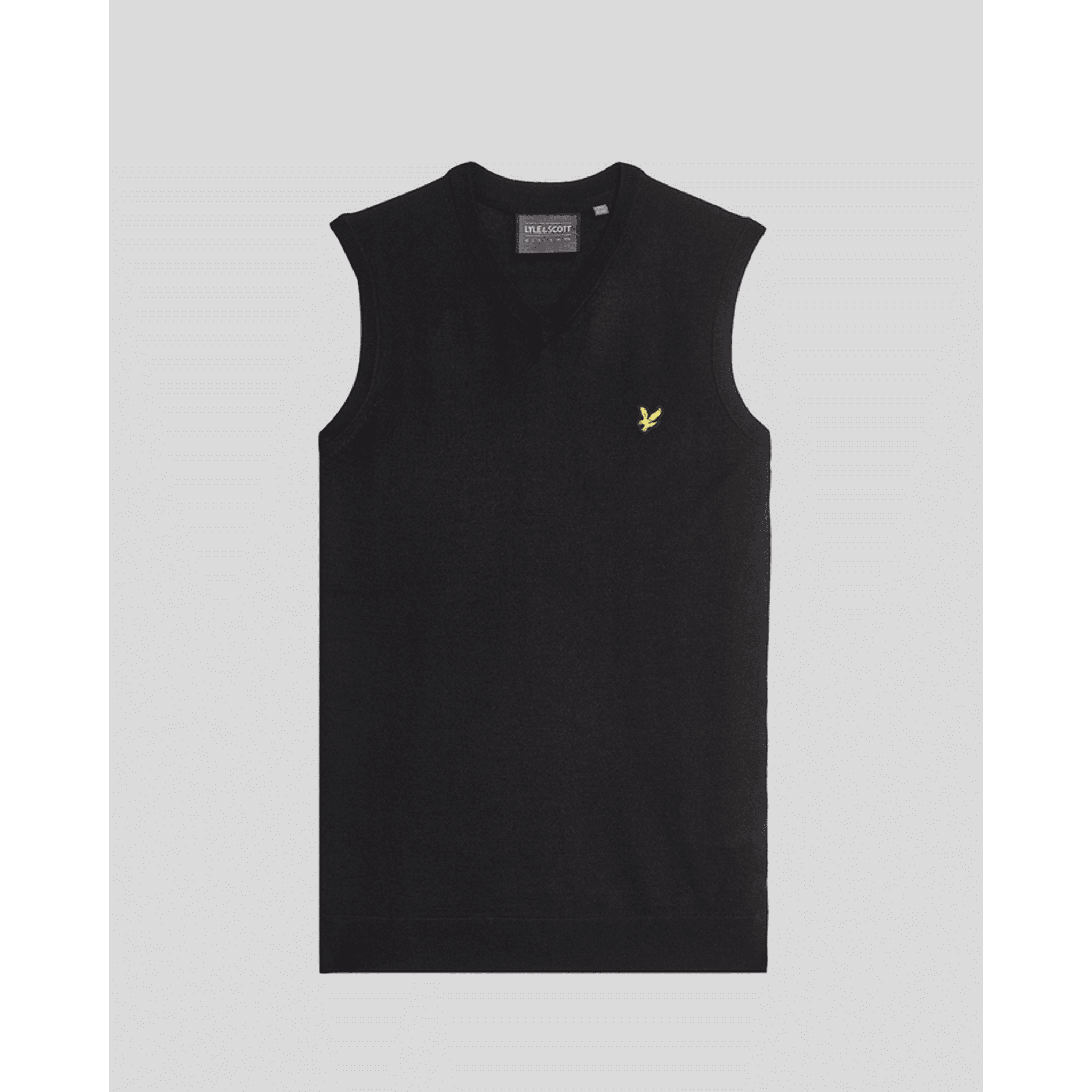 Lyle & Scott Merino Blend Knitted V-Neck Vest Herren