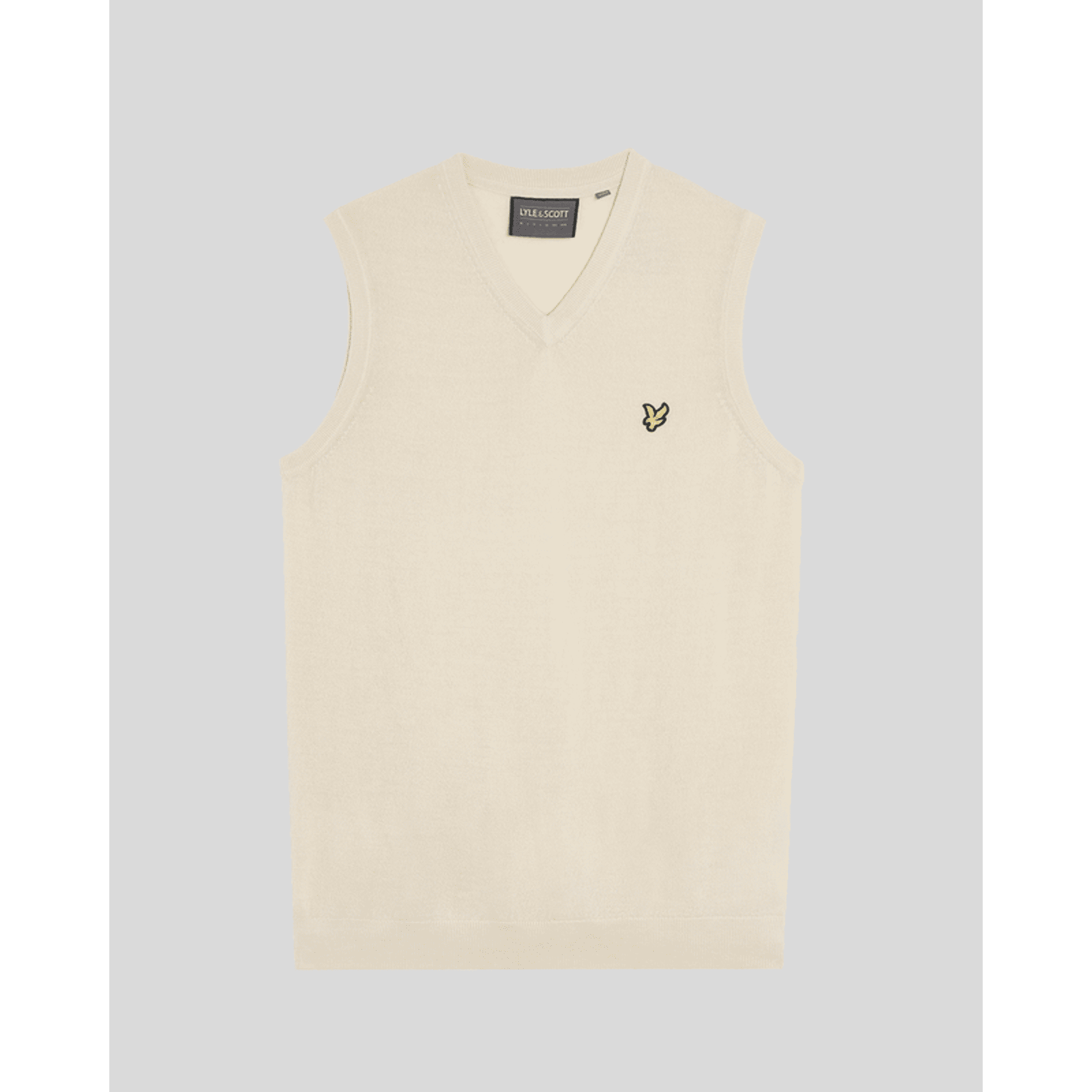 Lyle & Scott Merino Blend Knitted V-Neck Vest Herren