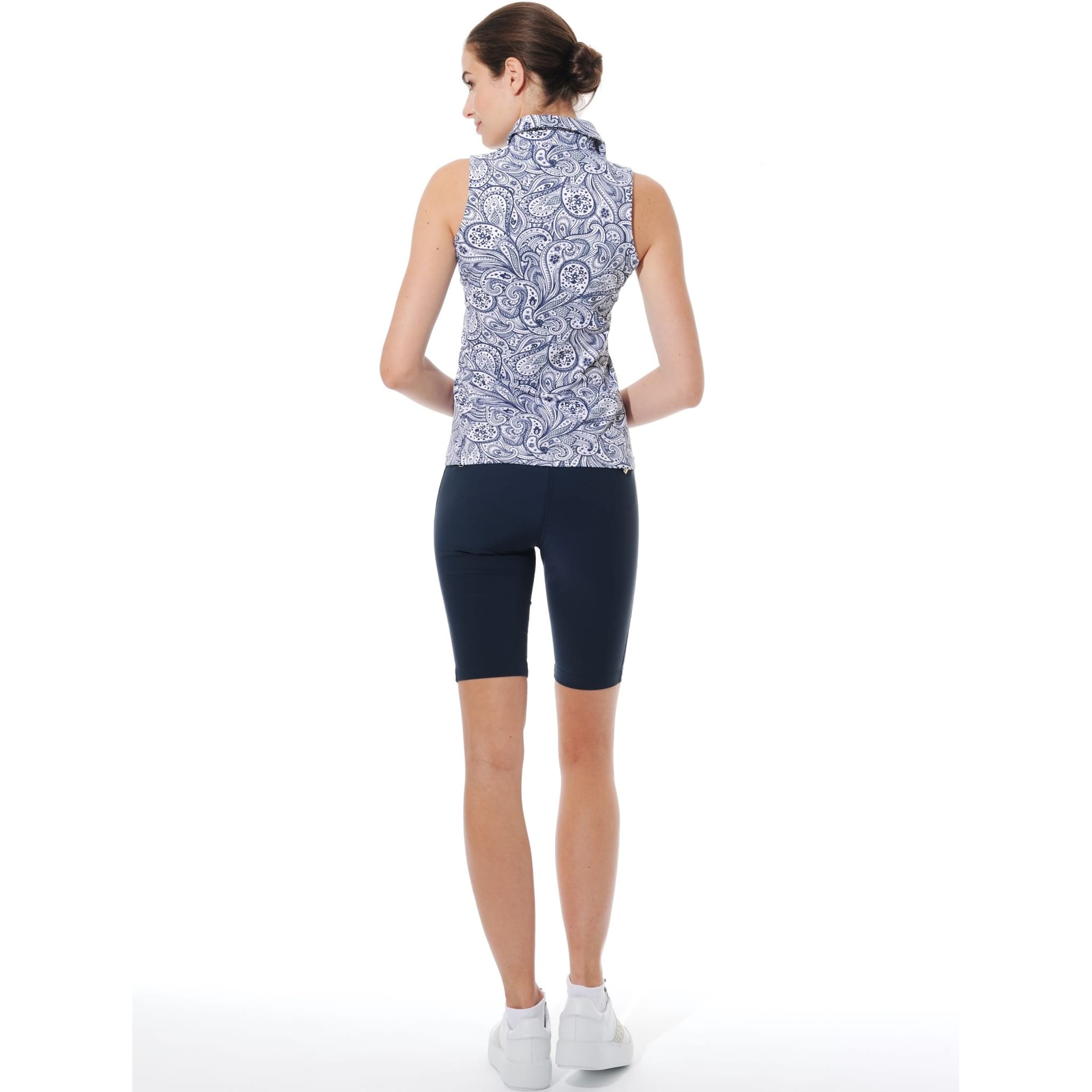 MDC Sportwear W Polo SL Merlyn Print Paisley Damskie