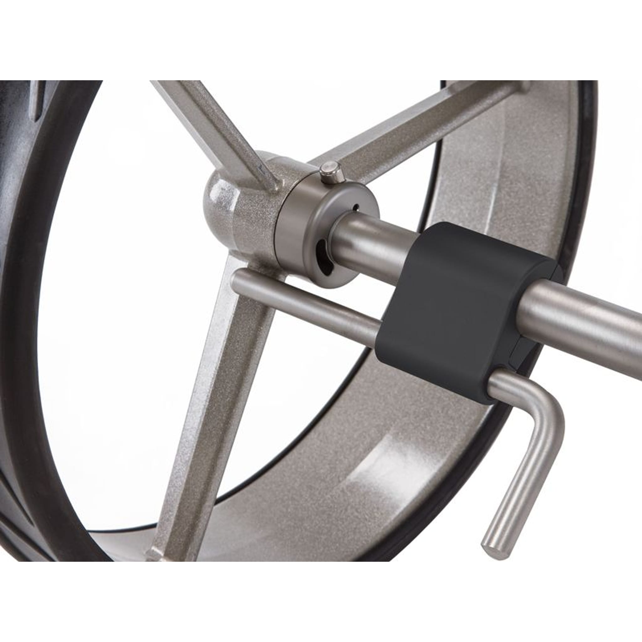 JuCad Mechanische Bremse für Manuelle Caddys aus Titan und Edelstahl
