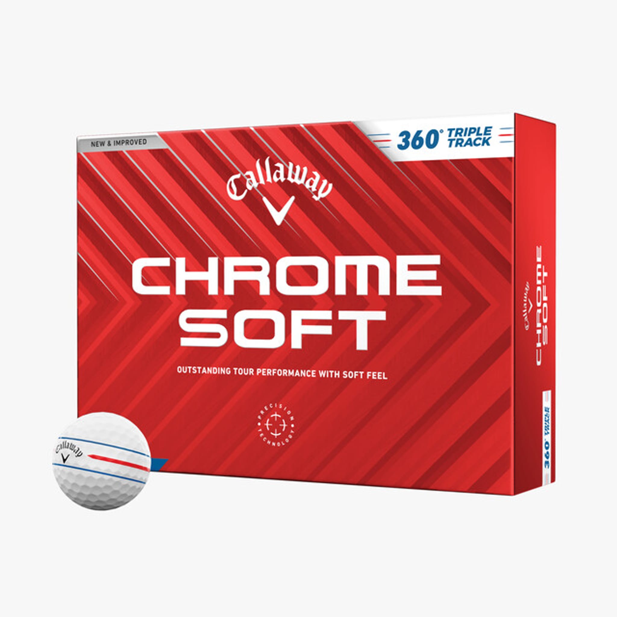 Callaway Chrome Soft Triple Track Piłki golfowe (2024)