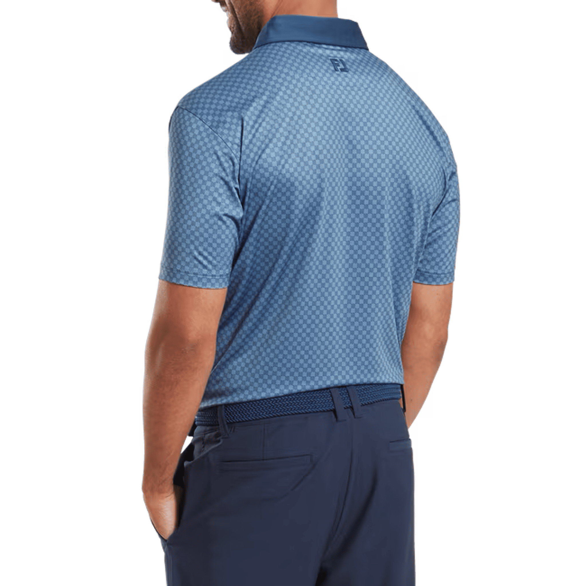 Footjoy Checker Jacquard Polo Herren