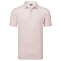 Footjoy Floral Sketch Print Lisle Polo Herren