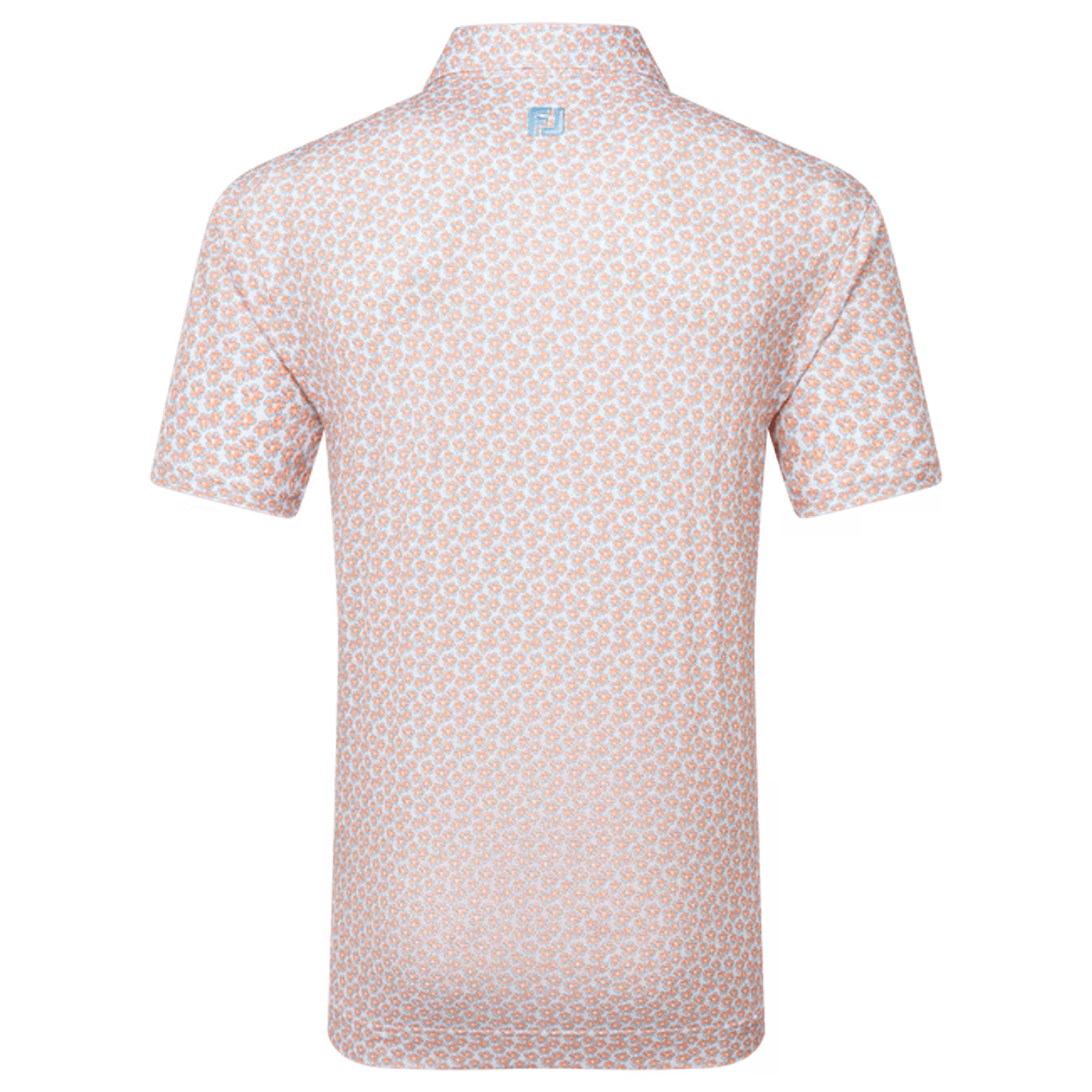 Footjoy Floral Sketch Print Lisle Polo Herren