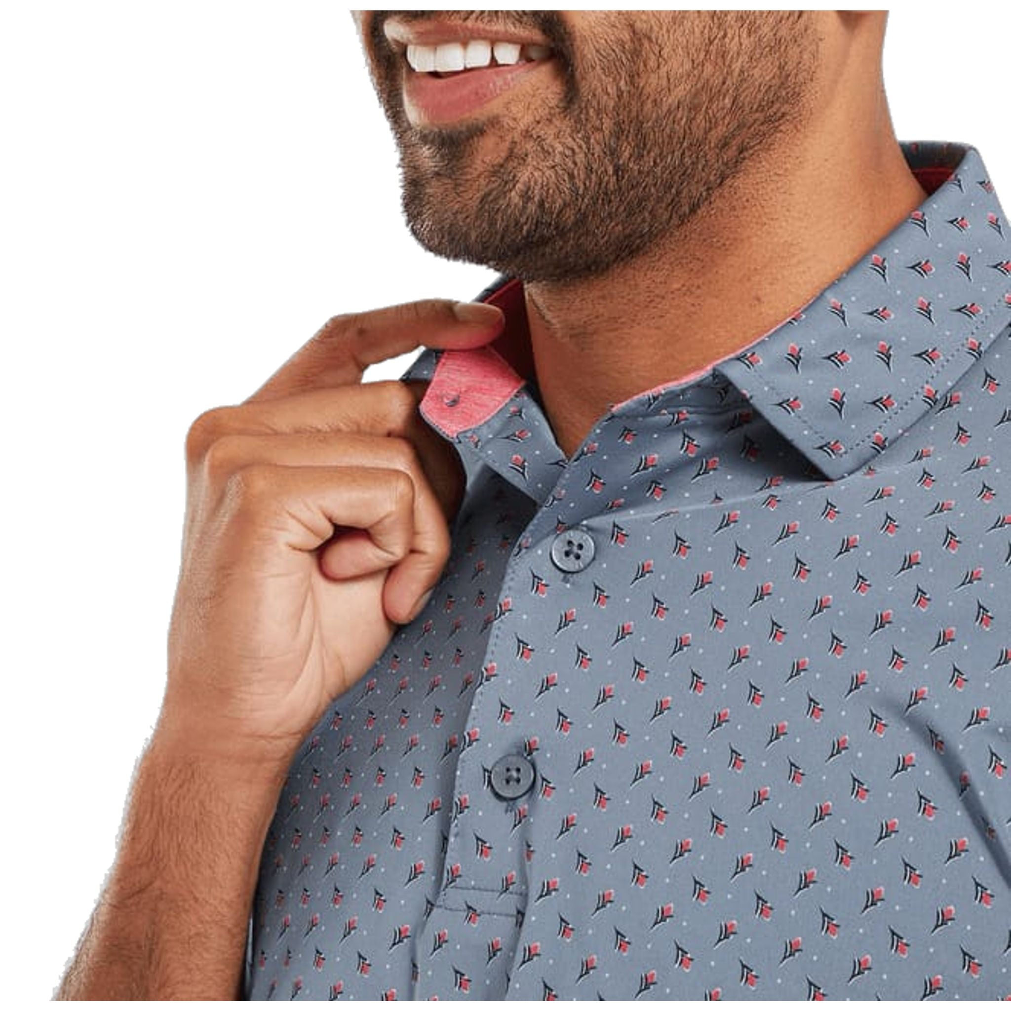 Footjoy Flower Bud Polo Herren