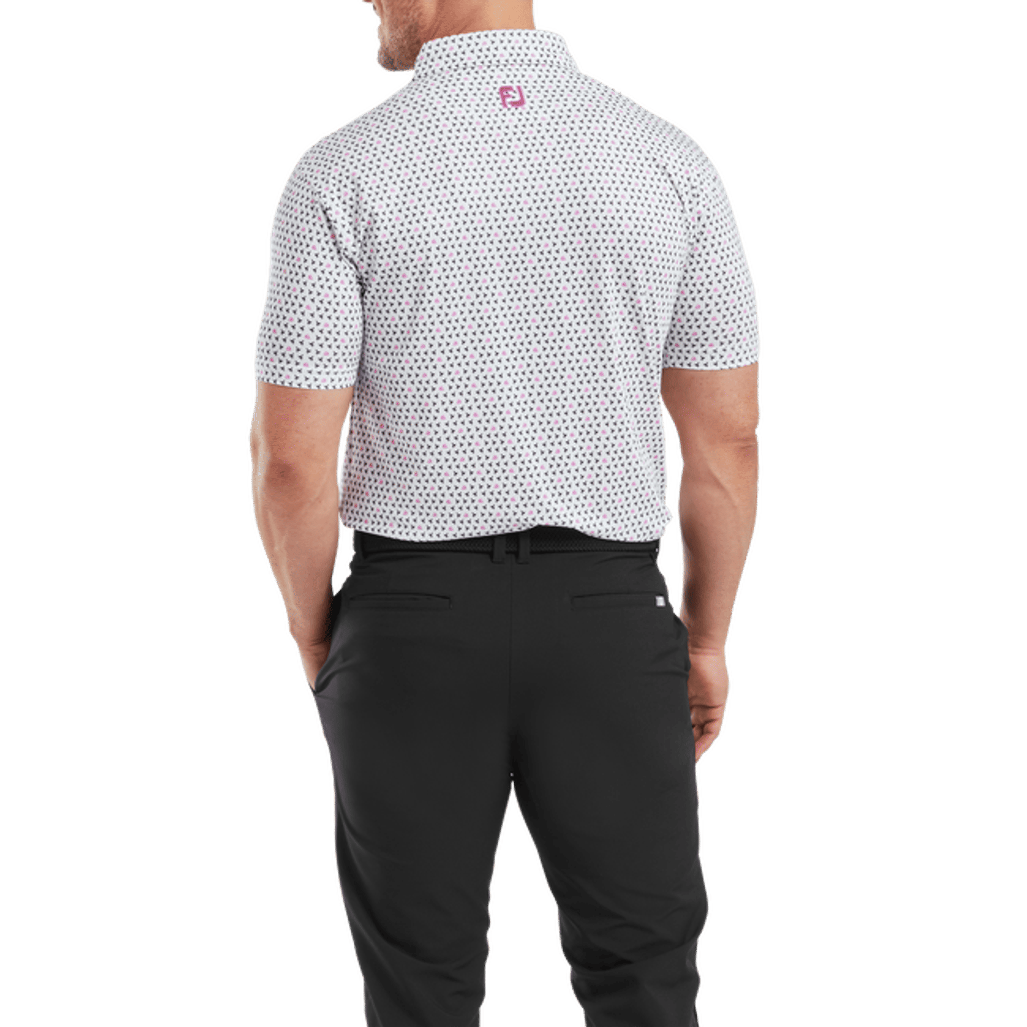 Footjoy Flying Wasp Print Polo Herren