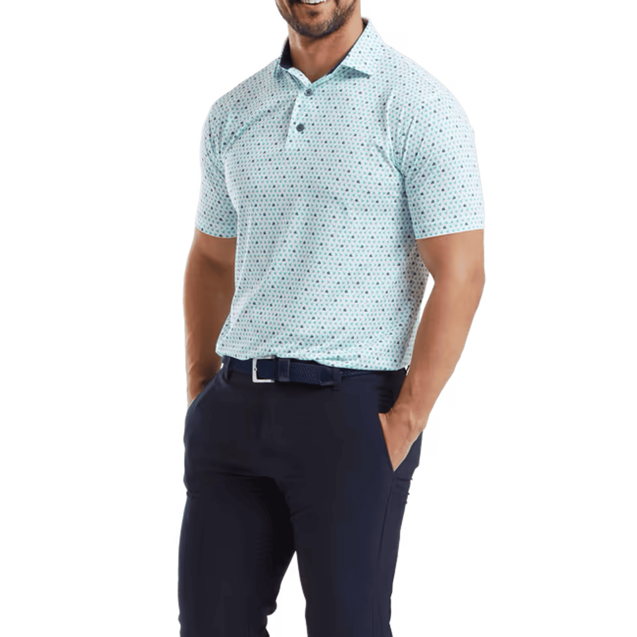 Footjoy Flying Wasp Print Polo Herren