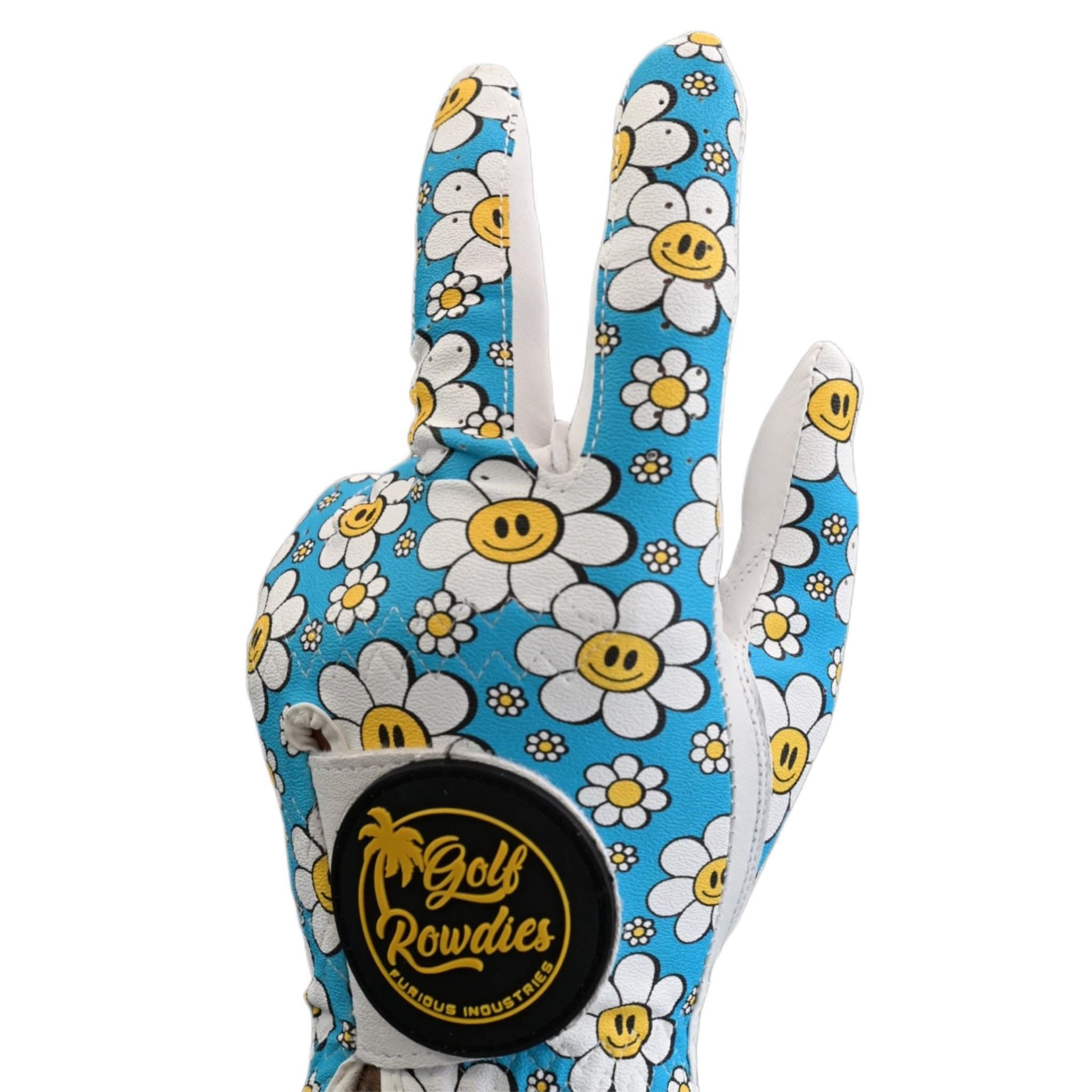 Golf Rowdies Happy Flower Handschuh Herren