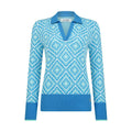 Original Penguin Lattice Jacquard Pullover Damen