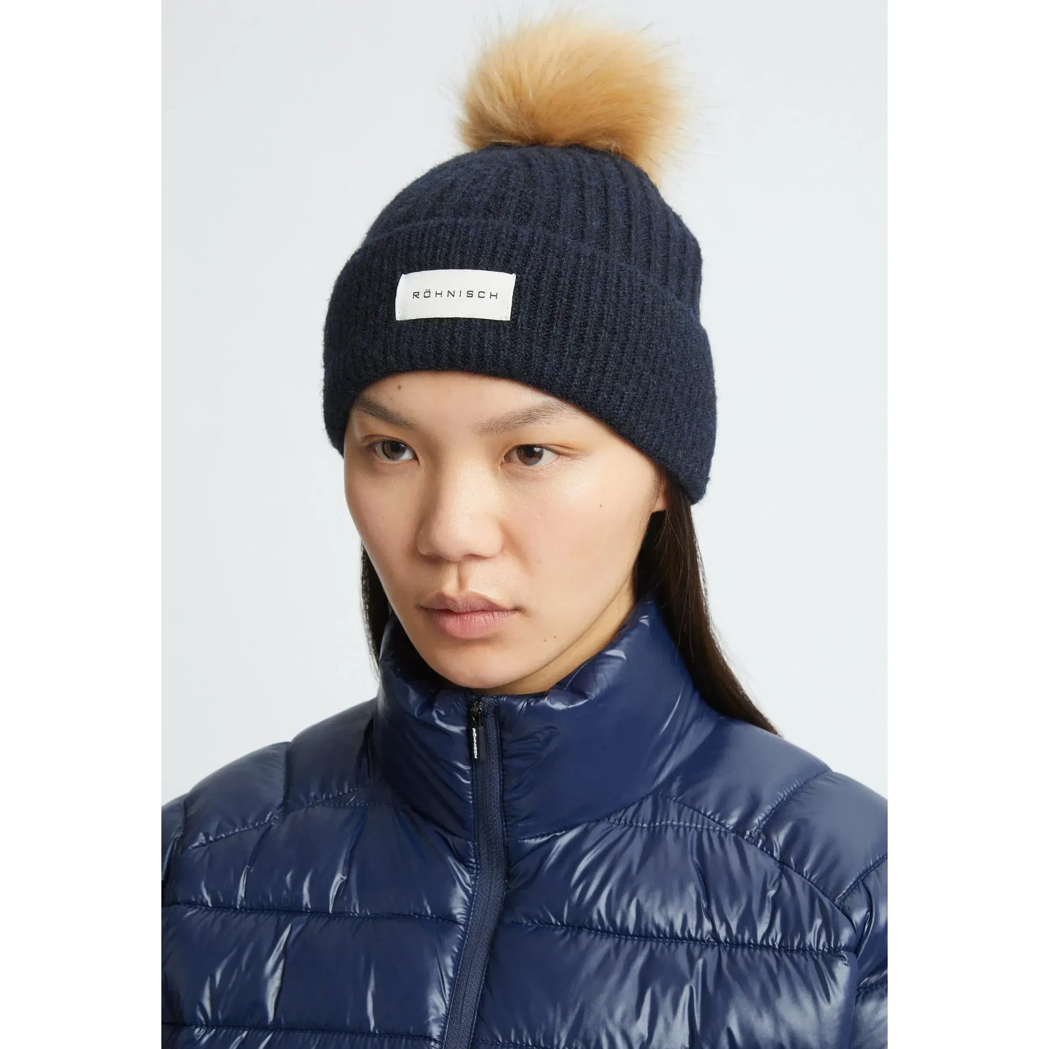 Röhnisch Pom Rib Beanie Damen