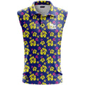 Golf Rowdies Skull Flower Polo Damen
