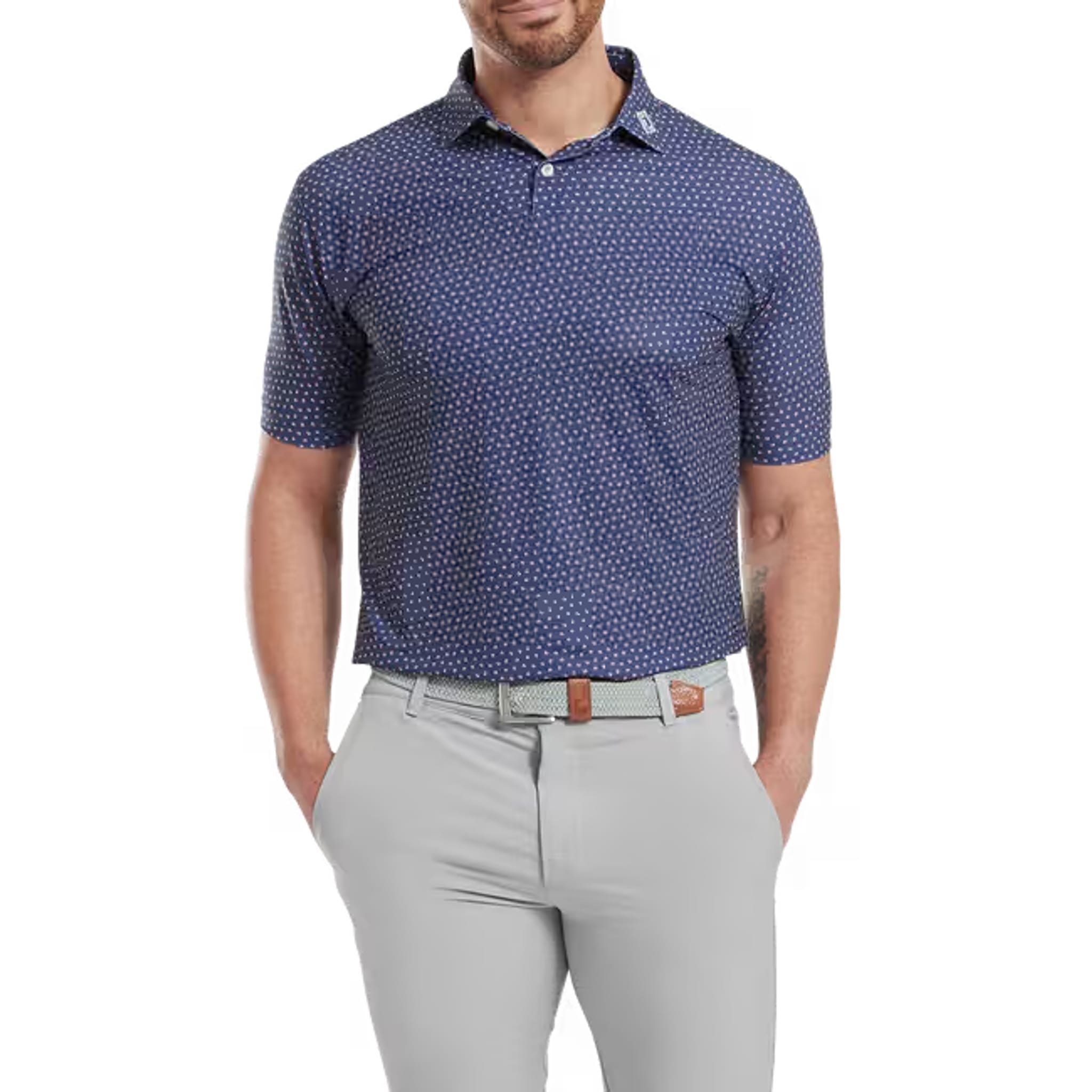 Footjoy Bounce Print Pique Herren