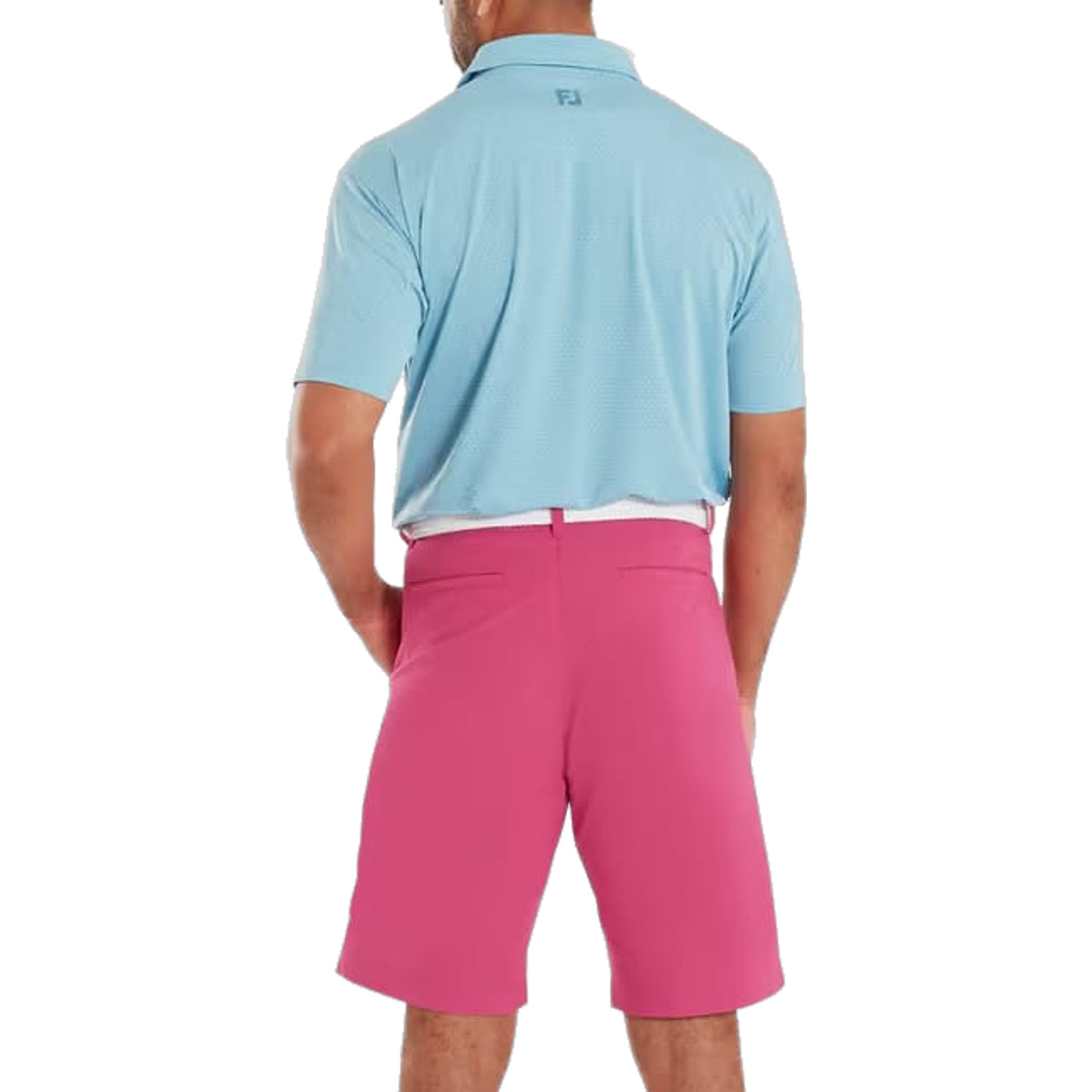 Footjoy Deco Diamond Print Lisle Polo Herren