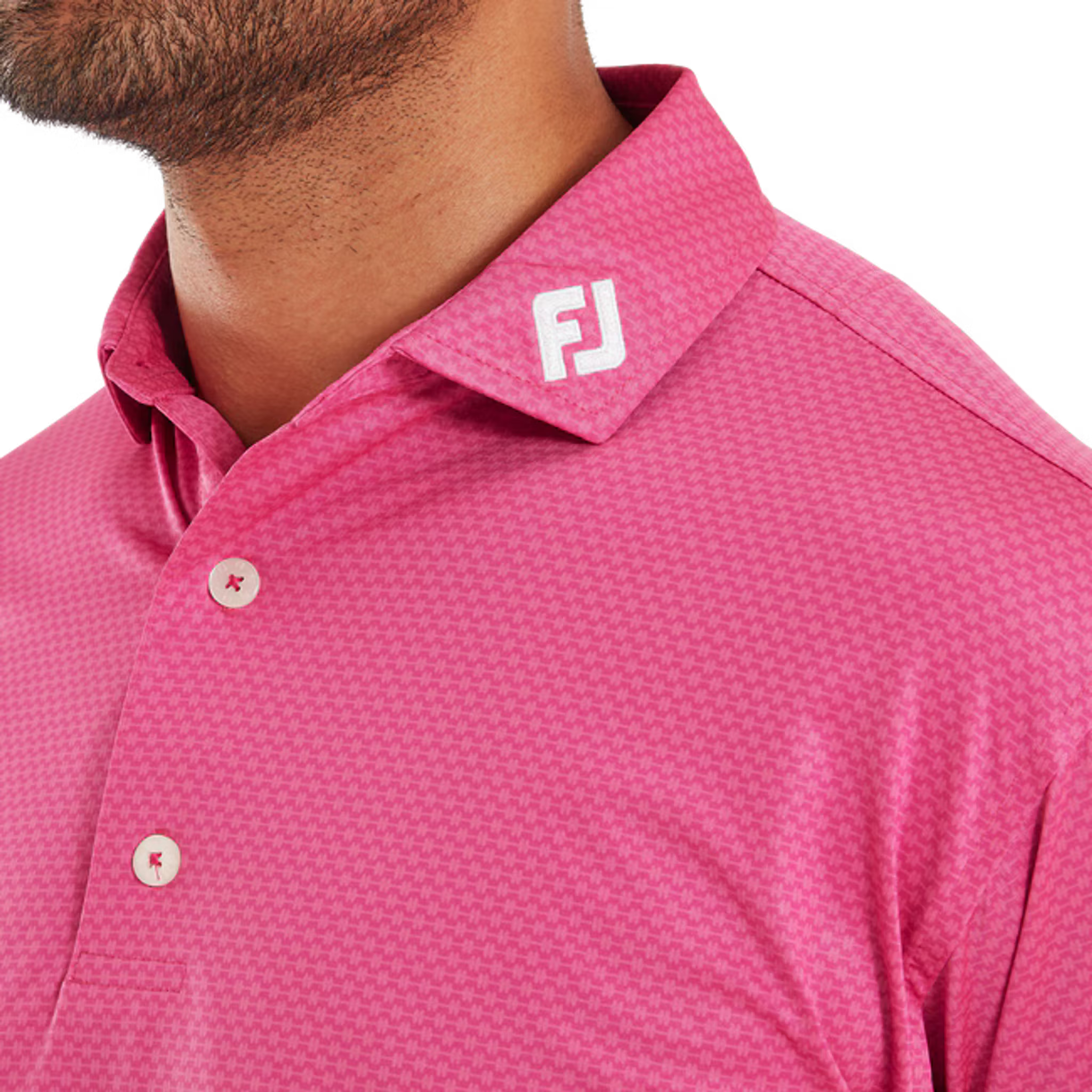 Footjoy Abax Print Lisle Polo Herren
