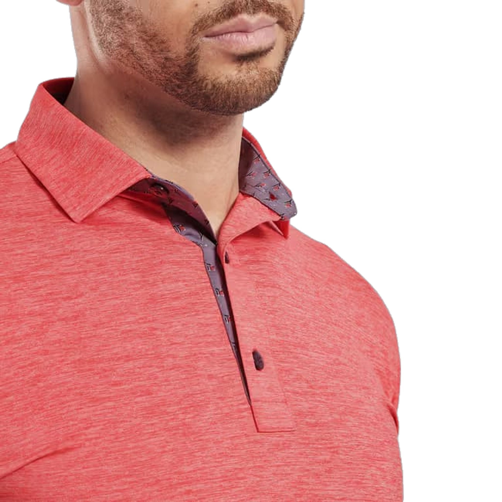 Footjoy Heather Lisle with Trim Polo Herren