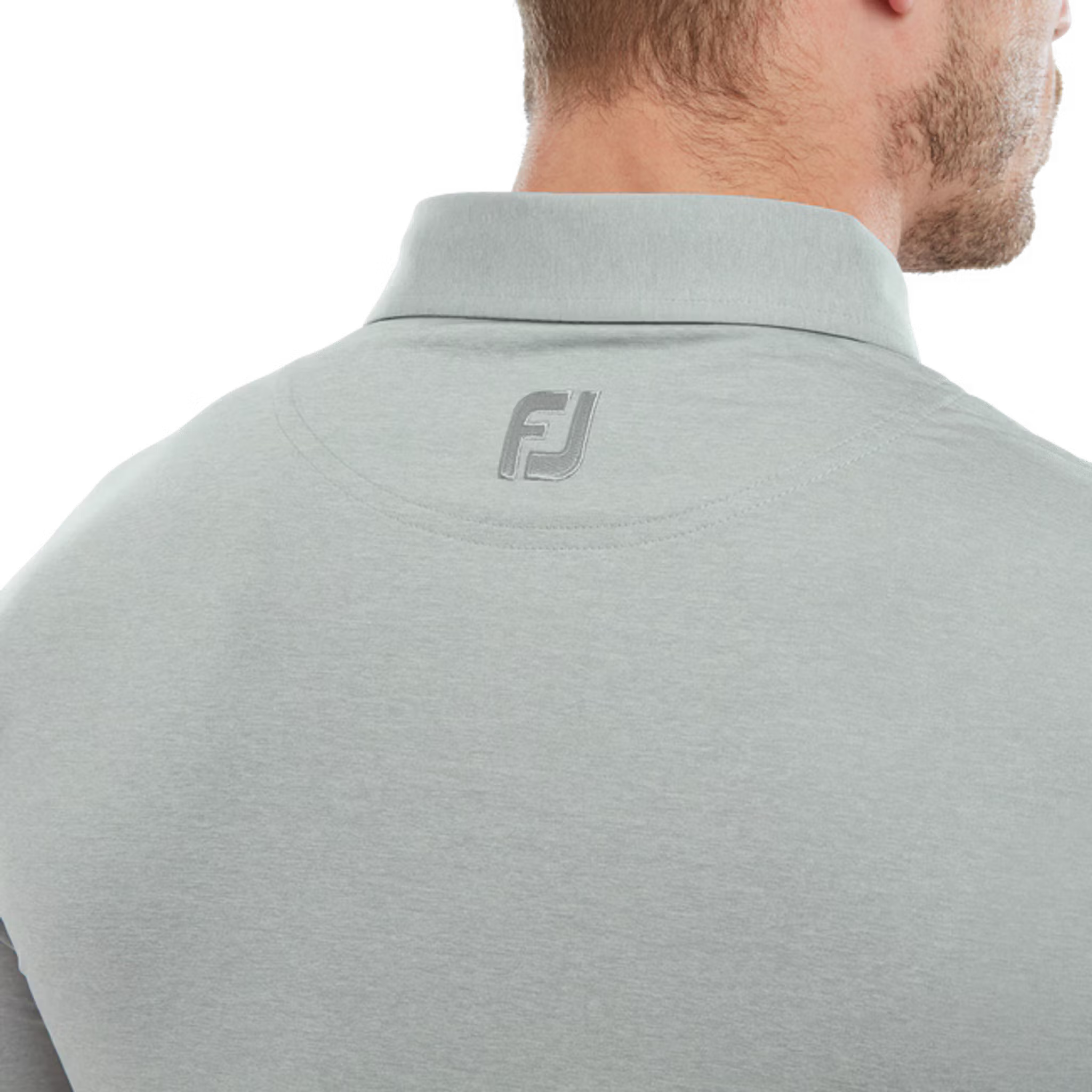 Footjoy Heather Self Collar Lisle Polo Herren