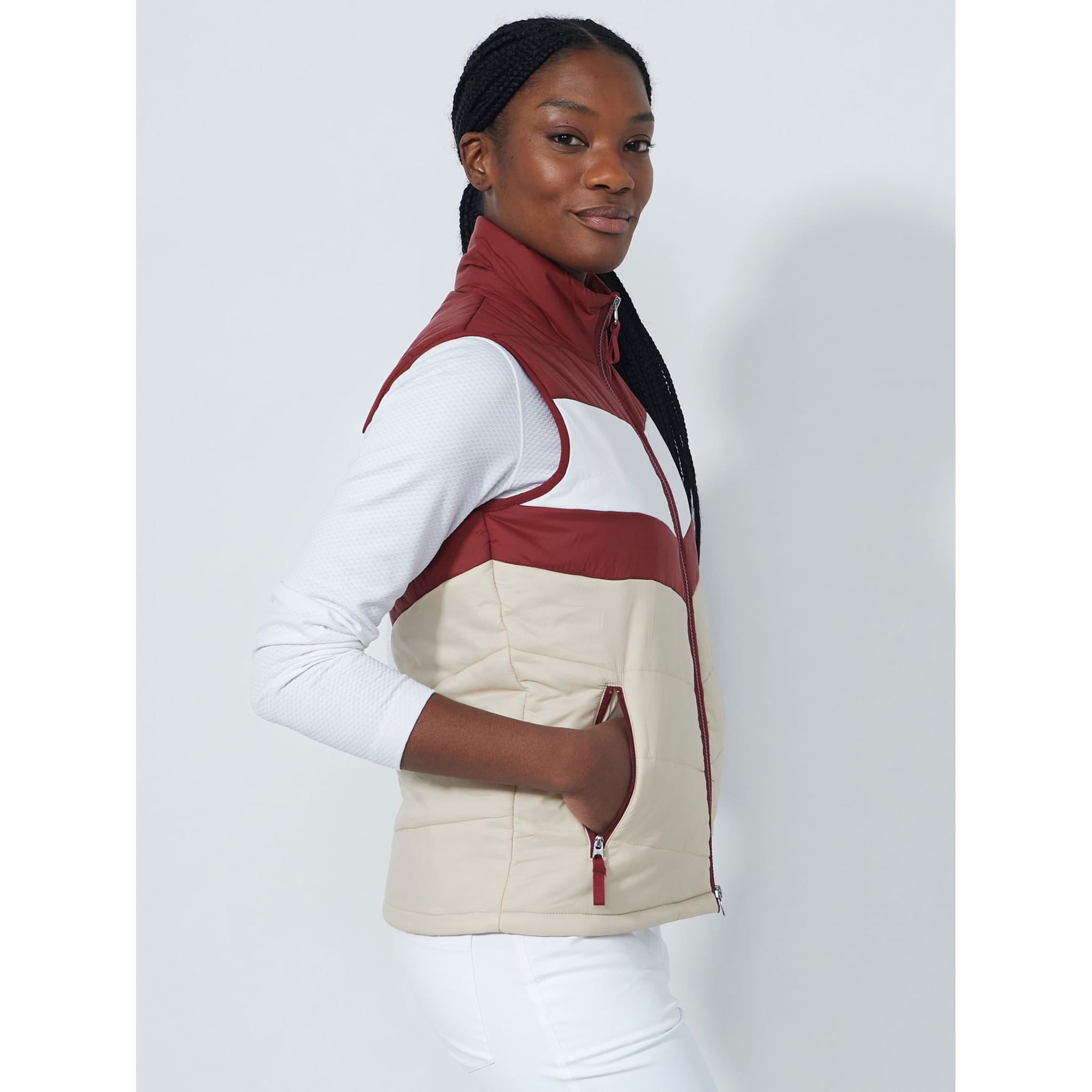 Daily Sports Blockstriped Padded Weste Damen