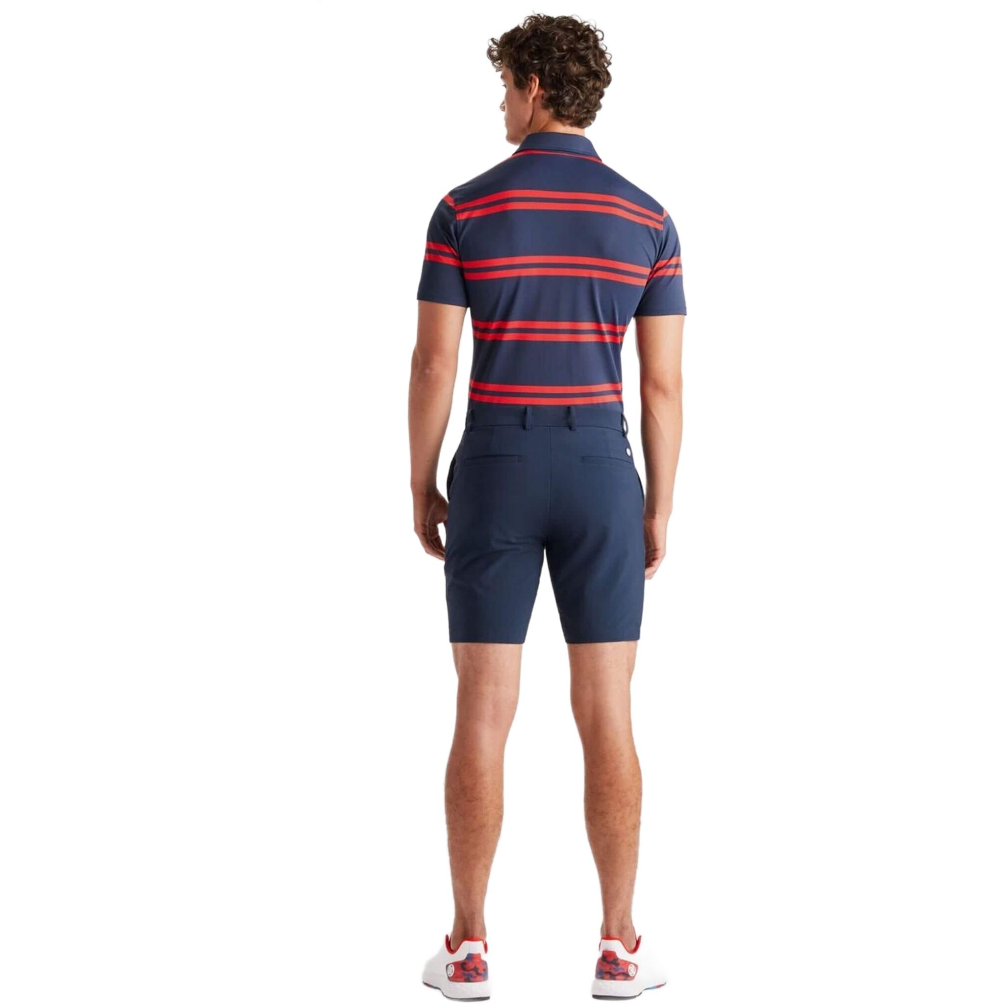 Męska koszulka polo slim fit GFORE Offset Stripe Tech Piqué